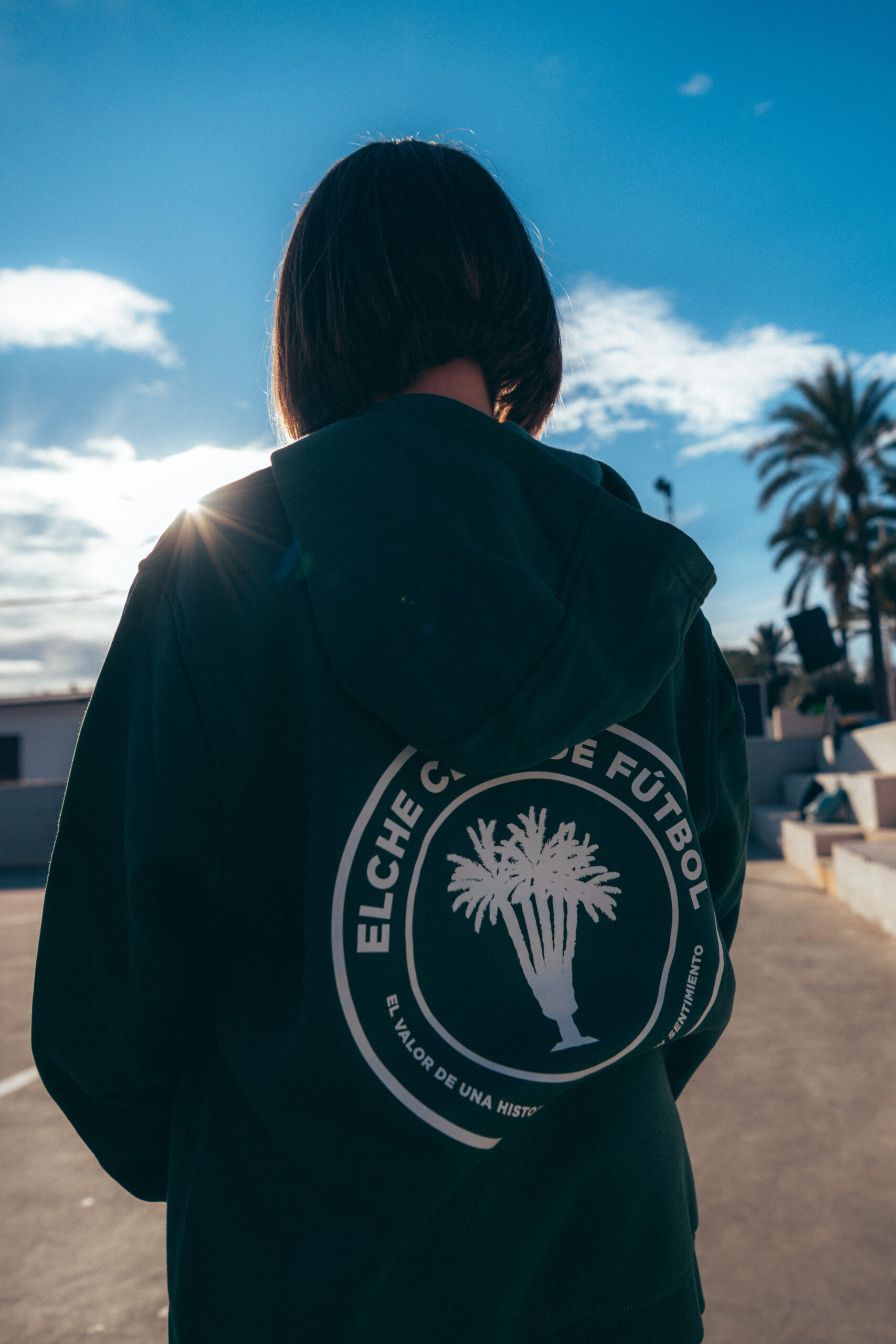 Hoodie Verde Junior Elche City - Imagen 2